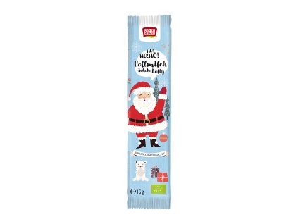 Acadele de ciocolata cu lapte de Craciun 15 g BIO ROSENGARTEN
