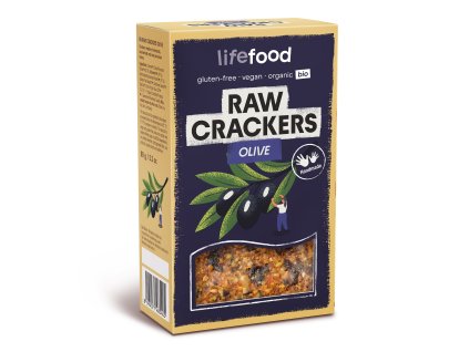 Life Crackers Olive roh 90 g BIO LIFEFOOD
