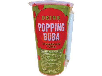 oboba popping boba jahodovy a kiwi napoj 425ml