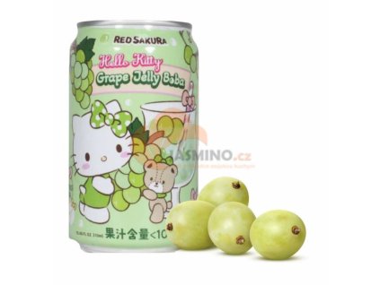 red sakura hello kitty hroznovy perlickovy caj 310ml