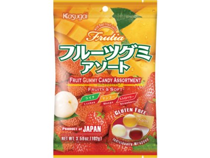kasugai ovocne gumove ruzne lici mango jahoda 102g