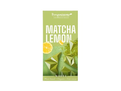 Tabulka kakaová bílá matcha-citrón 60 g BIO BENJAMÍSSIMO