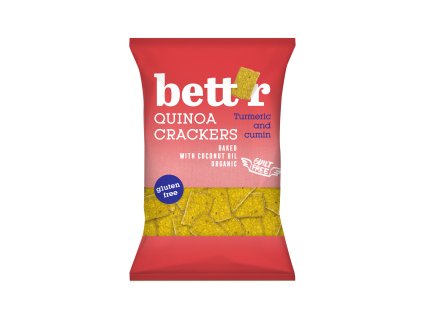 Krekry quinoové s kurkumou a kmínem bezlepkové 100 g BIO BETT´R