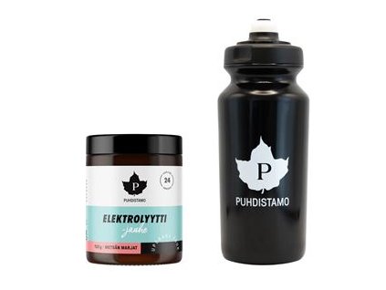 0.Electrolyte Powder 120g red berries Puhdistamo Sport Bottle