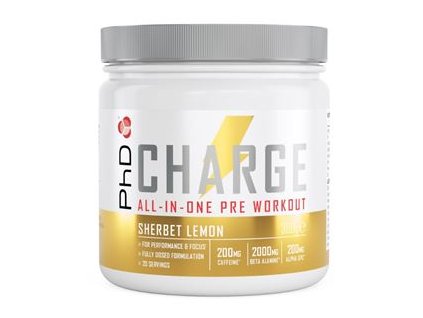 1 charge pre workout 300 g sherbert lemon