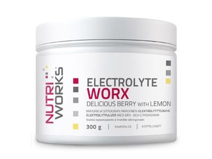 1.nutri works electrolyte worx delicious berry with lemon