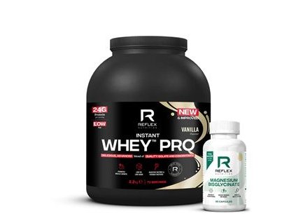 1.REF NEW Instant Whey PRO 2%2C2kg vanilka 106196 plus albion magnesium