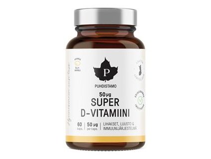 1 super d vitamiini 50 ug 60 kps