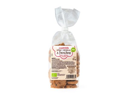 Sušenky s brusinkami a čokoládou 175 g BIO COUNTRY LIFE