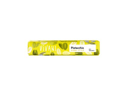 Tyčinka mléčná čokoláda Pistacchio Dubai style 40 g BIO VIVANI