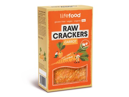 640029 Life Crackers mrkvanky raw 80 g BIO LIFEFOOD 1