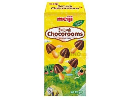 meiji cokoladove susenky ve tvaru houby 36g