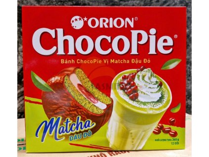 orion choco pie cervene falozove matcha 360g 1