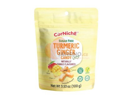 corniche zvykaci bonbony s kurkumou a zazvorem s prichuti manga 100g