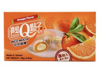 q mochi ryzove kolacky pomeranc 80g