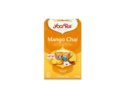 510586 Caj Mango Chai 17 sacku 34 g BIO YOGI TEA 1