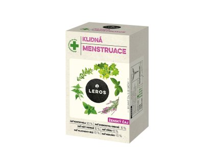901906 Caj bylinny Klidna menstruace 20 sacku 30 g LEROS 1