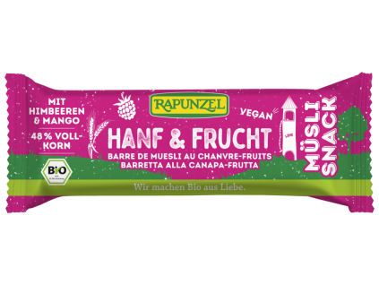 40977 rapunzel musli tycinka konopi a ovoce 50g bio