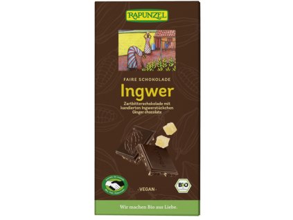 41223 rapunzel horka cokolada se zazvorem 80g bio