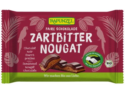 41334 rapunzel horka nugatova cokolada 100g bio
