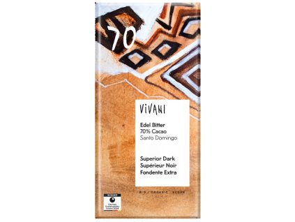 44382 vivani horka cokolada 70 santo domingo 80 g bio