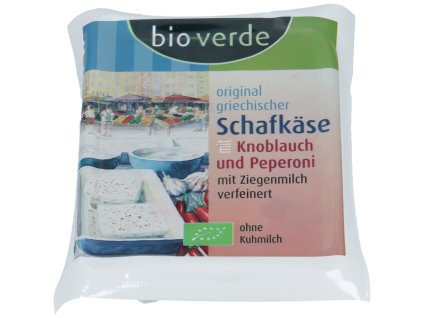 54783 bioverde ovci syr s cesnekem a pepperoni 150 g bio