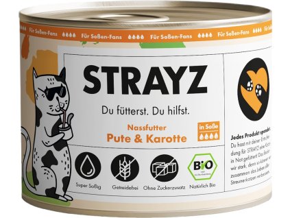 55173 strayz konzerva pro kocky kruta a mrkev v omacce 200 g bio