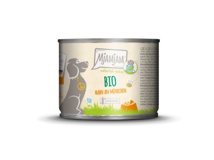 55479 mjamjam konzerva pro psy kureci s mrkvi 200 g bio