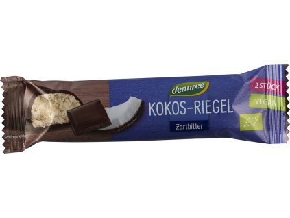 56565 dennree kokosova tycinka v horke cokolade 40 g bio