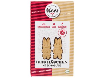 49560 werz ryzove susenky s cokoladou zajicci 125 g bio