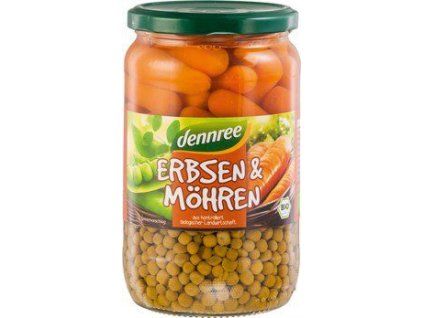 32466 dennree hrasek a mrkev 660 g bio