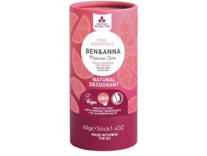 58638 ben anna tuhy deodorant ruzovy grapefruit 40 g bio