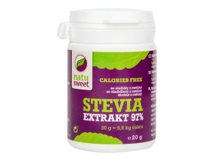 Stevia kivonat 97% 20 g NATUSWEET