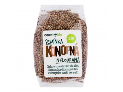 Konopná semínka neloupaná 250 g BIO COUNTRY LIFE