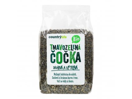 Čočka tmavozelená 500 g BIO COUNTRY LIFE