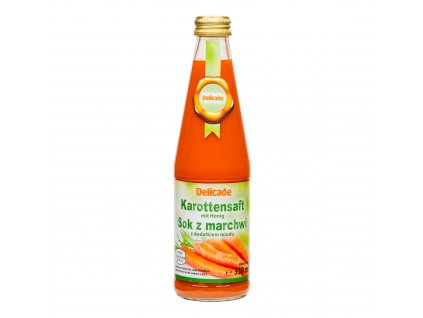 Carrot juice with honey 330 ml DELICADE