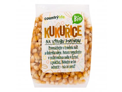 Kukuřice na výrobu popcornu 200 g BIO COUNTRY LIFE