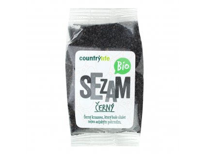 BIO Sezam černý neloupaný 100 g – COUNTRY LIFE