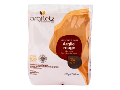 Red clay ultra ventilated mask & bath 200 g ARGILETZ