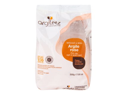 Różowa glinka ultra wentylowana maska i kąpiel (skóra wrażliwa) 200 g ARGILETZ