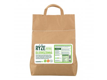 Rýže dlouhozrnná natural 5 kg BIO COUNTRY LIFE