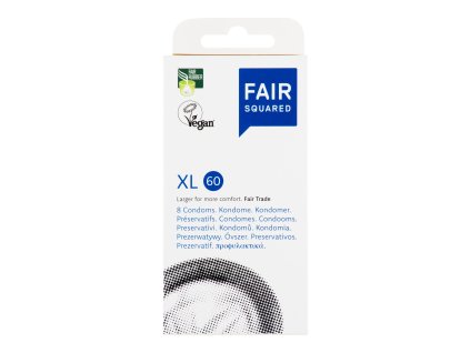 Condom XL 60 8 pcs FAIR SQUARED