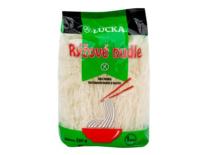 Cestoviny rezance ryžové 1 mm bezlepkové 240 g LUCKA