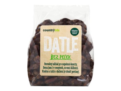 Dried dates without seeds 500 g COUNTRY LIFE