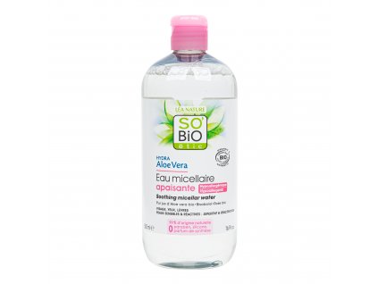 Voda micelární Aloe Vera zklidňující 500 ml BIO SO’BiO étic