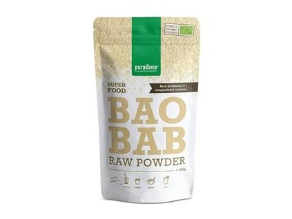 Baobab Powder BIO 200g  + Sleva 3 % slevový kupón: EXTRA