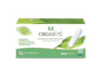 Tampony super 16 BIO bawełniane ORGANYC