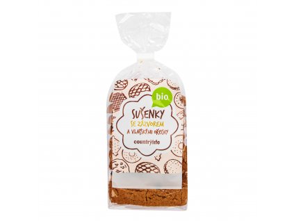 BIO Sušenky se zázvorem a ořechy 175 g – COUNTRY LIFE