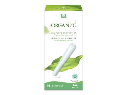 Tampóny s aplikátorom SUPER 14 ks ORGANYC