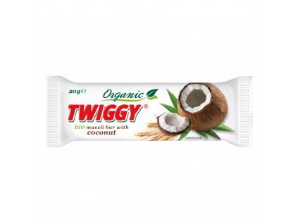 VÝPRODEJ!!!Tyčinka Twiggy müsli s kokosem 20 g BIO EKOFRUKT